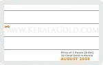 August 2026 Price Chart